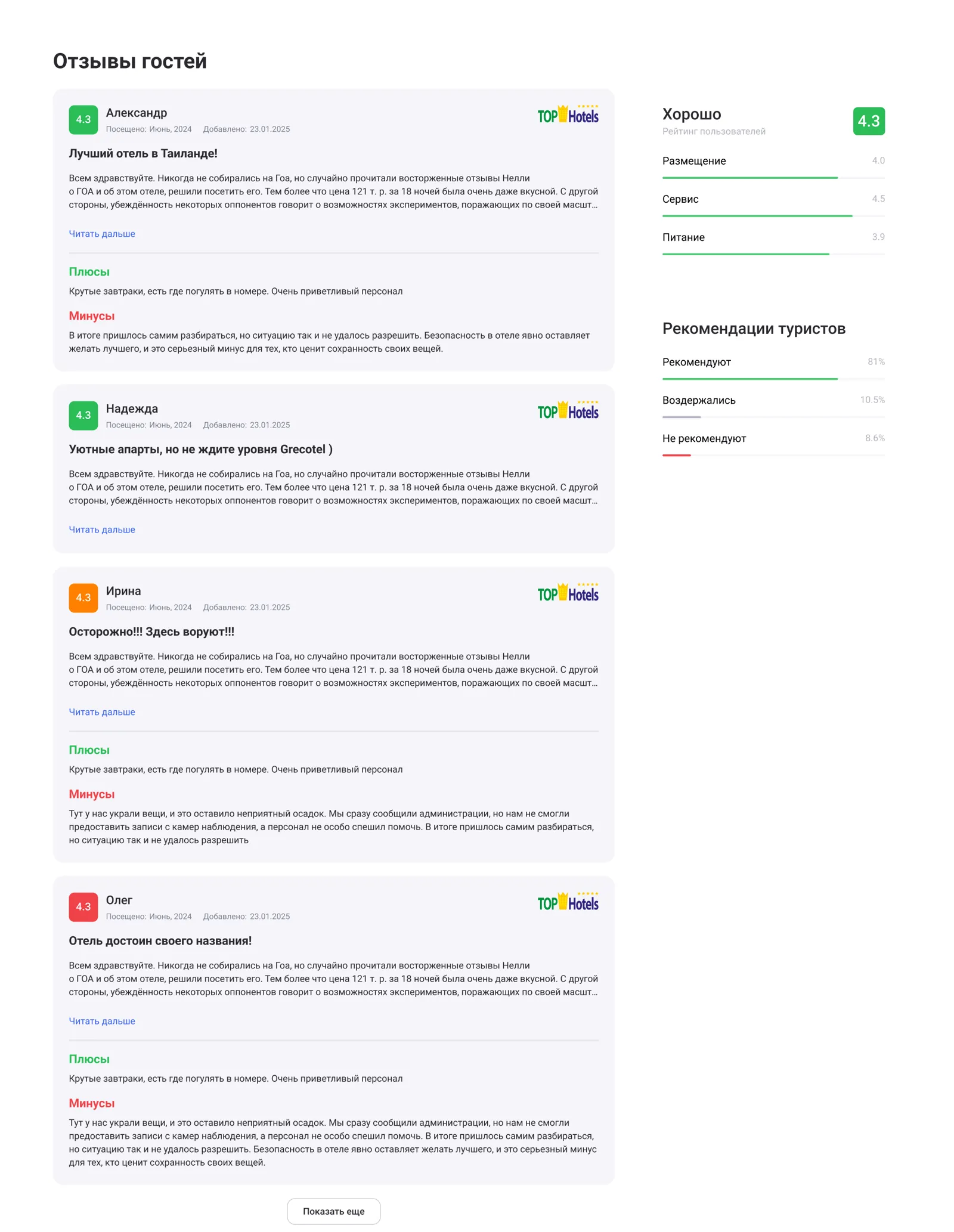 Только от тех, кто реально жил